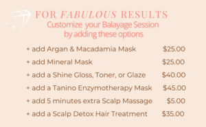 customize your balayage